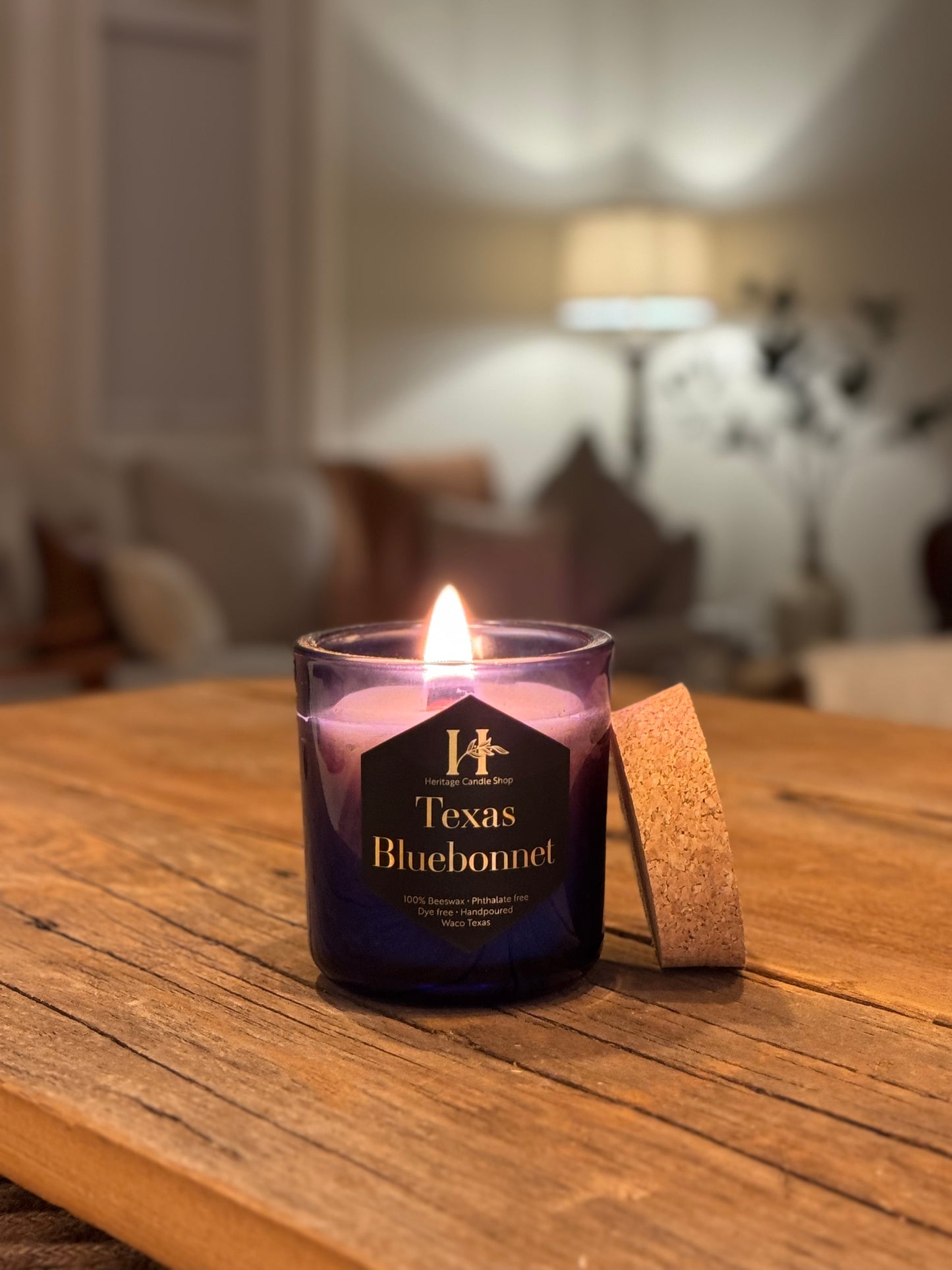 Beeswax Series - Wood Wick Candle | Heritage Candle Shop