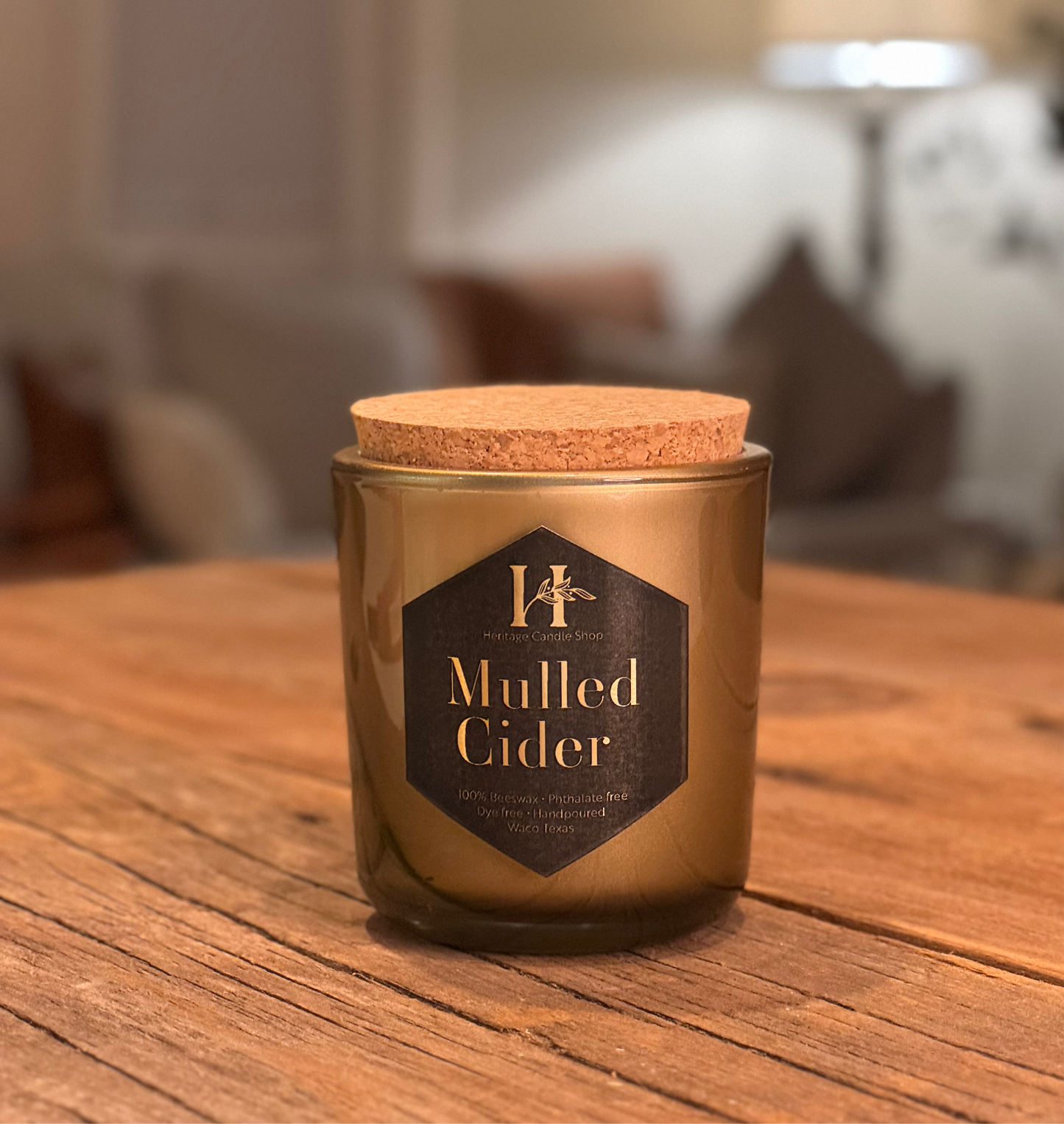 Beeswax Series - Wood Wick Candle | Heritage Candle Shop
