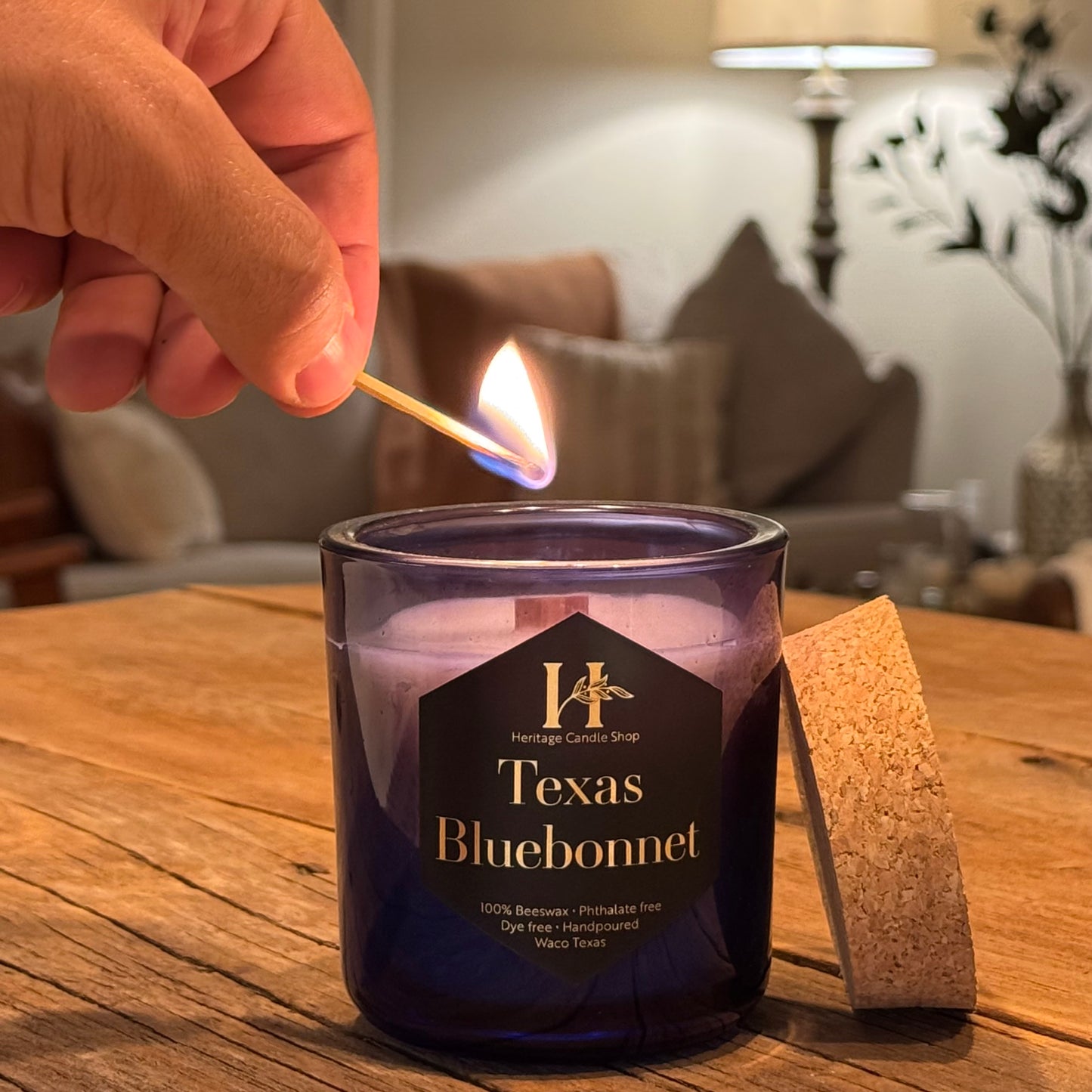 Beeswax Series - Wood Wick Candle | Heritage Candle Shop